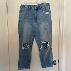 American Eagle Outfitters Blue Straight Leg Jeans Classic Style